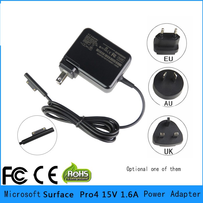 Genuine OEM Microsoft Surface Pro 4 Power AC Adapter Charger 1735 15V 1.6A 24W