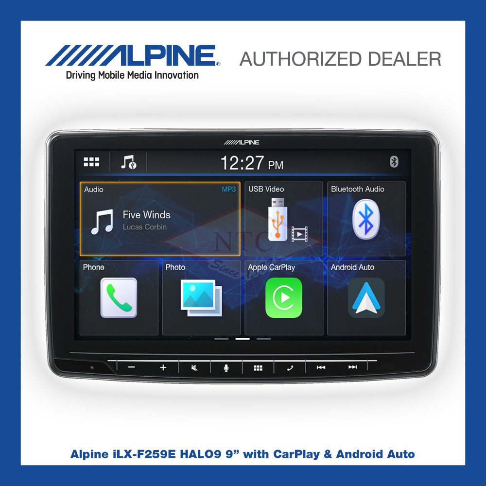 ALPINE Car Audio iLXF259E Halo9 9 inch Floating Display with CarPlay and Android Auto Shopee