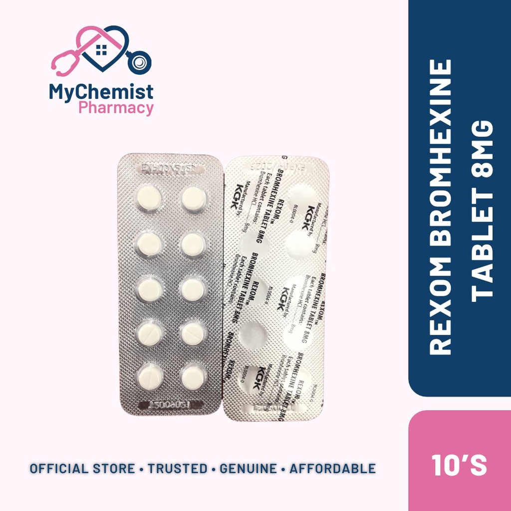 Bromhexine Tablet 8mg Strip (Ubat cair kahak untuk dewasa)  Shopee