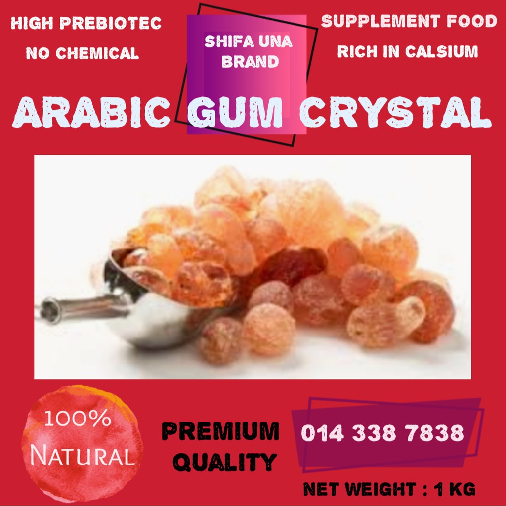 1 Kg Arabic Gum Ketul Gred A Almanna Cristal Shopee Malaysia