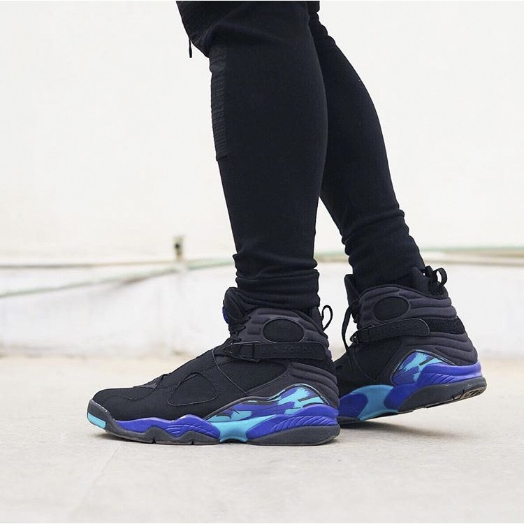 jordan 8 aqua black