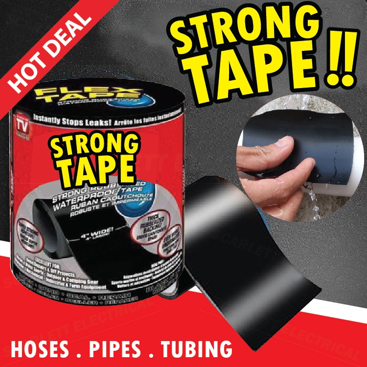 Strong Waterproof Tape Stop Leak Seal Repair Patch Self Fix / Pelekat