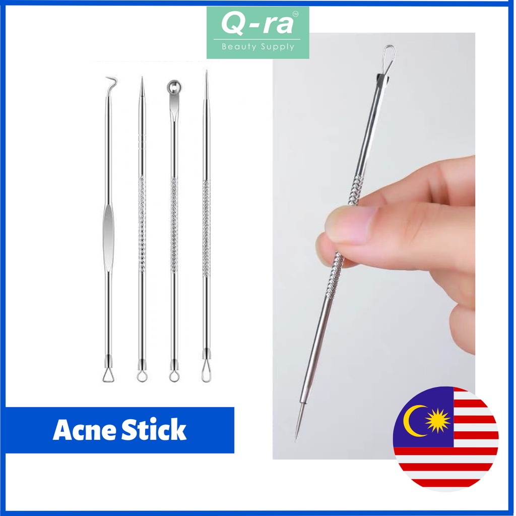 Acne Needles 粉刺针去黑头拔暗疮挤痘痘工具美容排痘针脂肪粒细胞夹挤压棒套装 Shopee Singapore