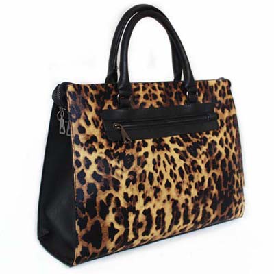 mango leopard bag