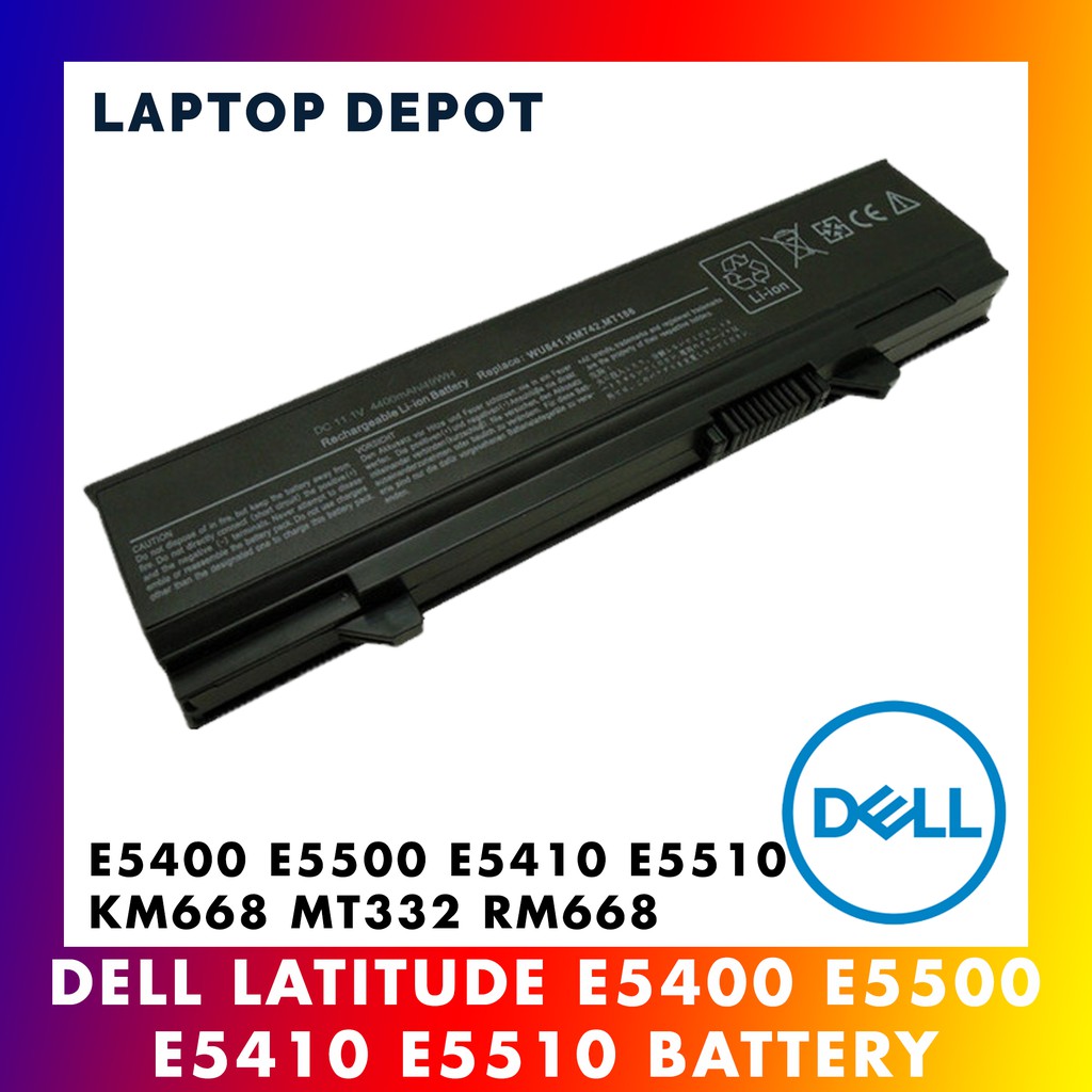 Dell Latitude E5400 E5500 E5410 E5510 Km668 Mt332 Km752 Km760 Laptop Battery Shopee Malaysia