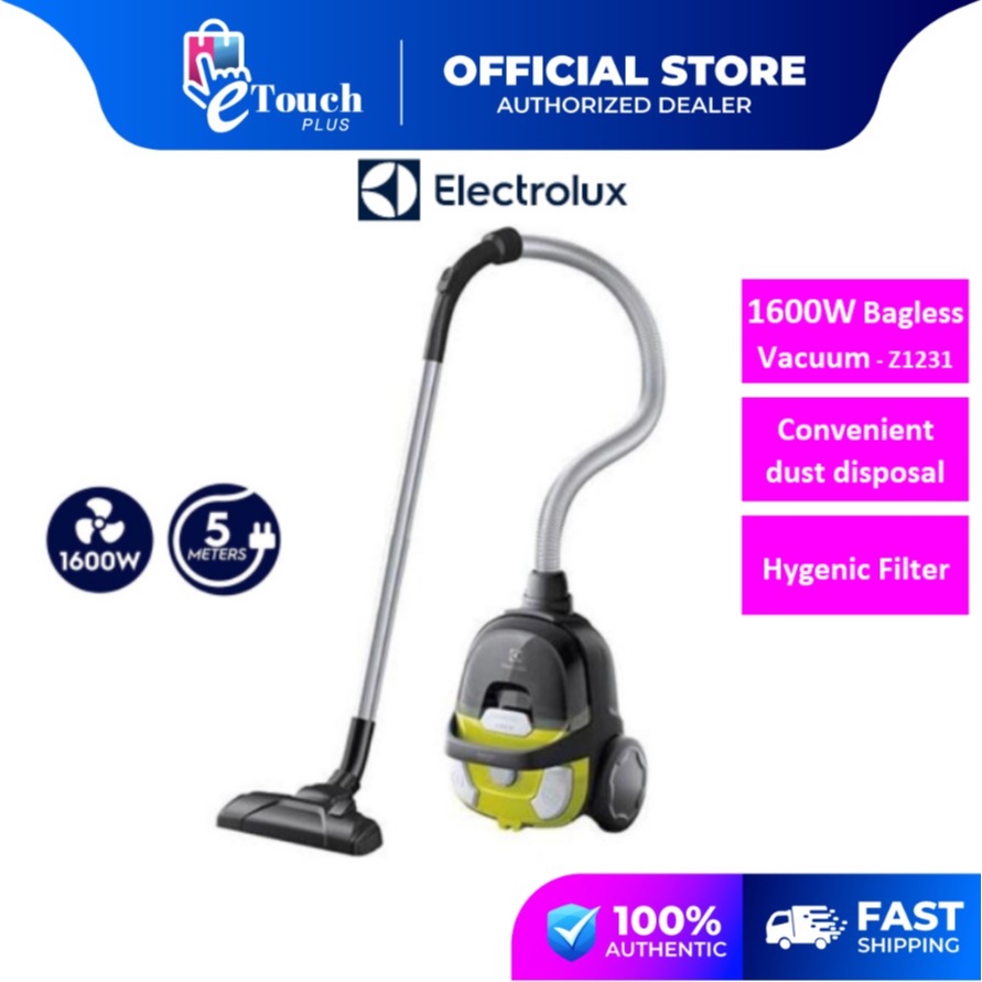 Electrolux Bagless Vacuum Cleaner Suction Power (320 W/1600 W) Z1231