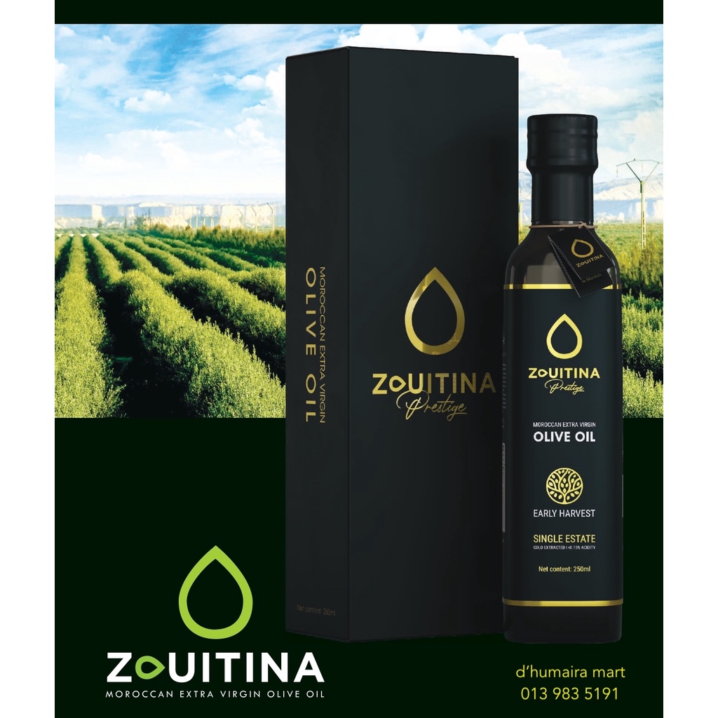 ZOUITINA MOROCCAN EXTRA VIRGIN OLIVE OIL (PRESTIGE) MINYAK ZAITUN