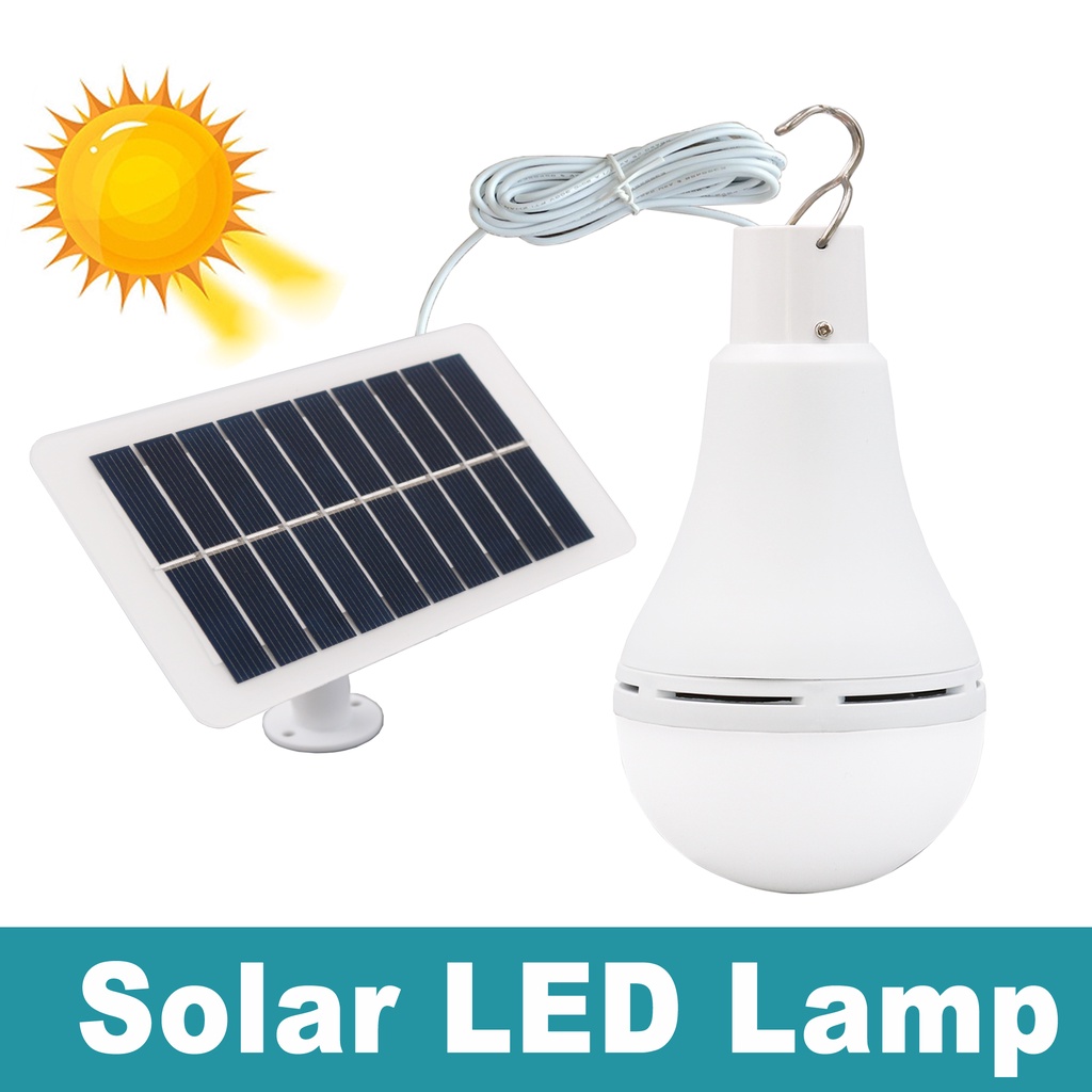 9W 12W LED Portable Solar Light Bulb Outdoor Solar Lamp Garden