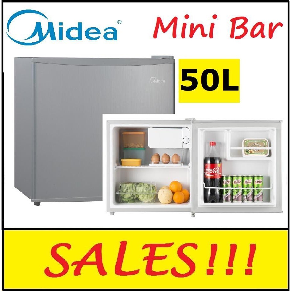 Midea 50L Mini Refrigerator MDRD86FGG Fridge Mini Bar Non Inverter