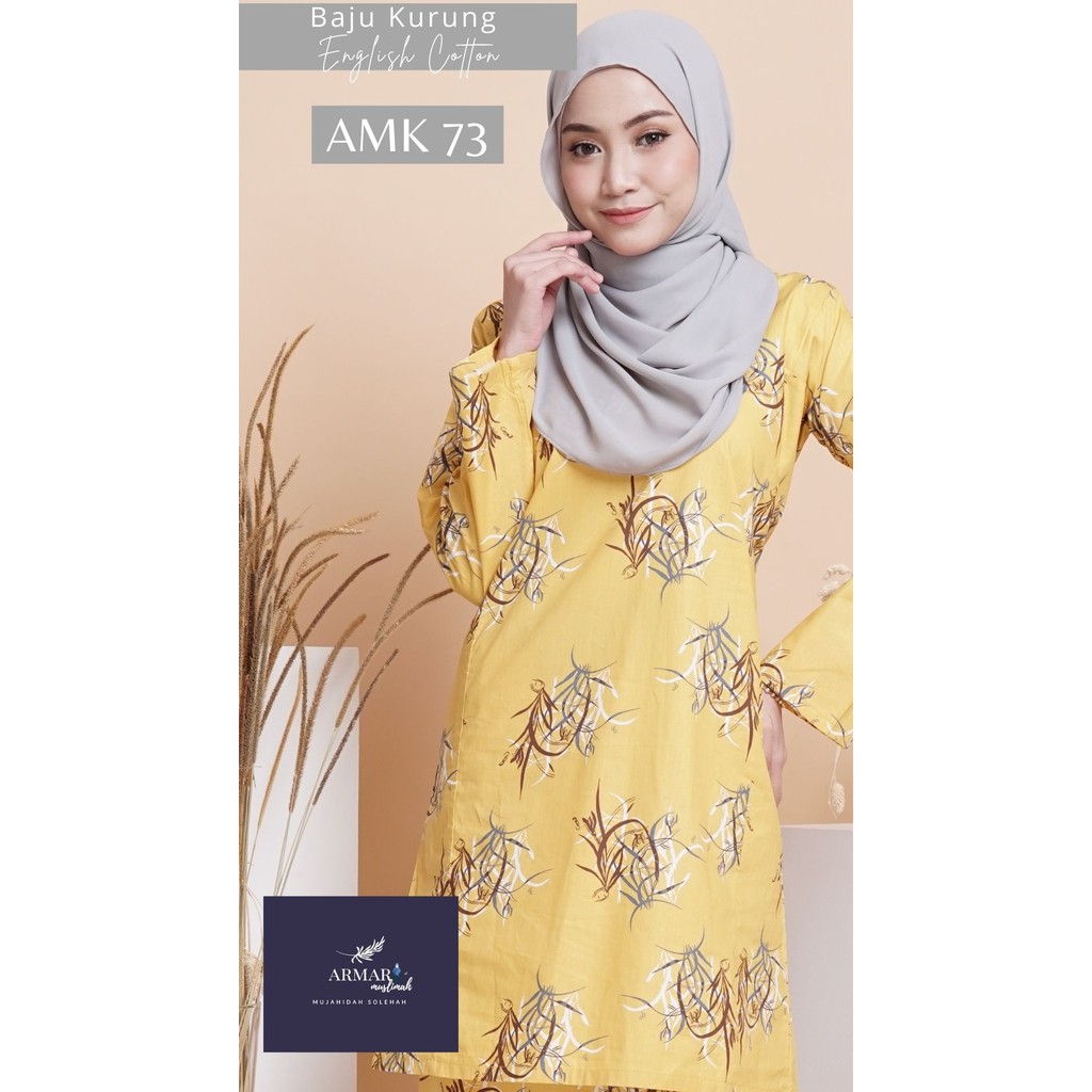 BAJU KURUNG ENGLISH COTTON BY ARMAR MUSLIMAH  Shopee Malaysia