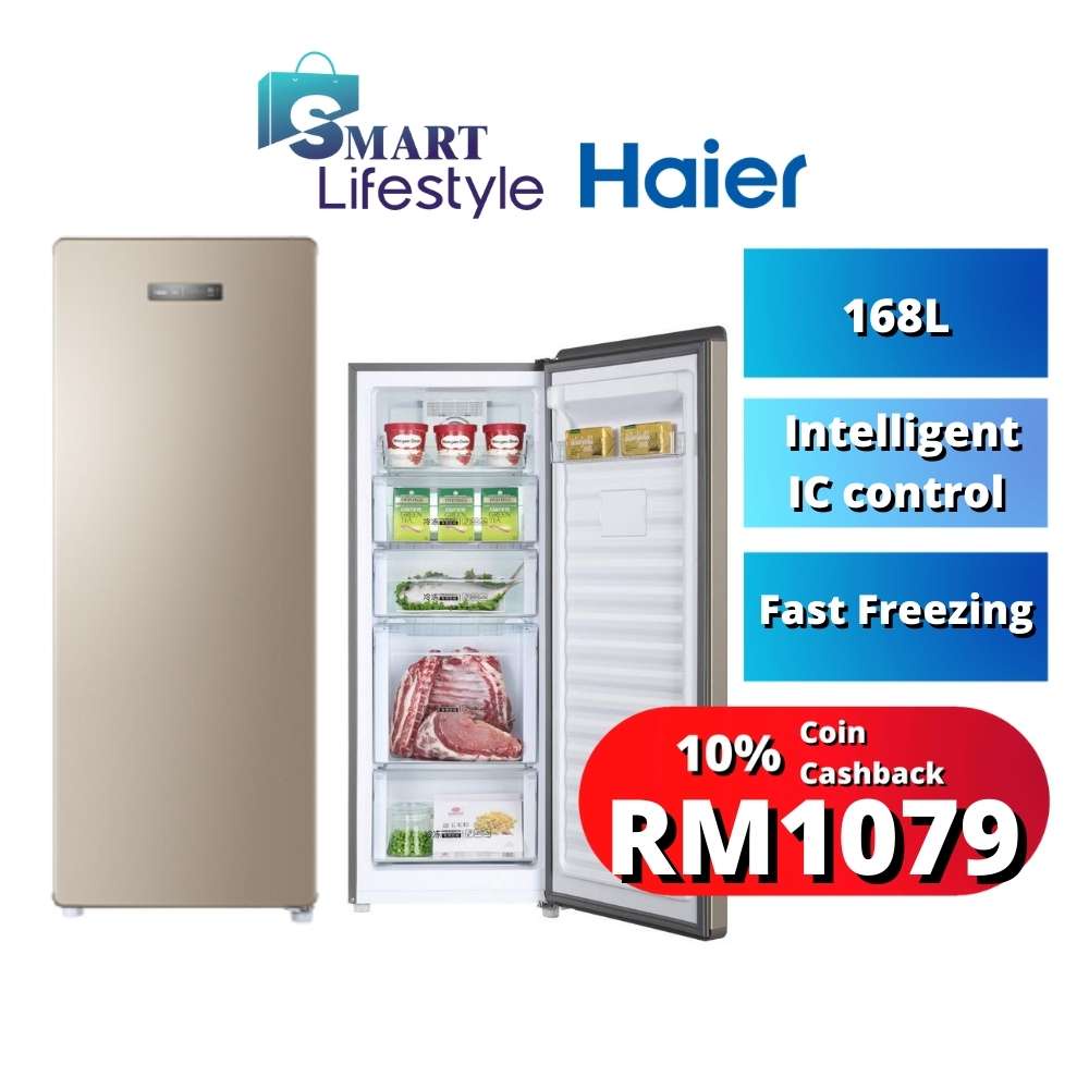 Haier NoFrost Upright Freezer 168L BD168WL BD168WL Shopee Malaysia