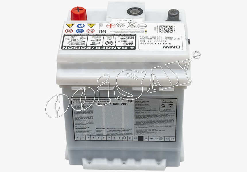 BMW DIN40 (MF) - 40AH - CCA 420 - Auxiliary Battery - BMW F30 Hybrid ...