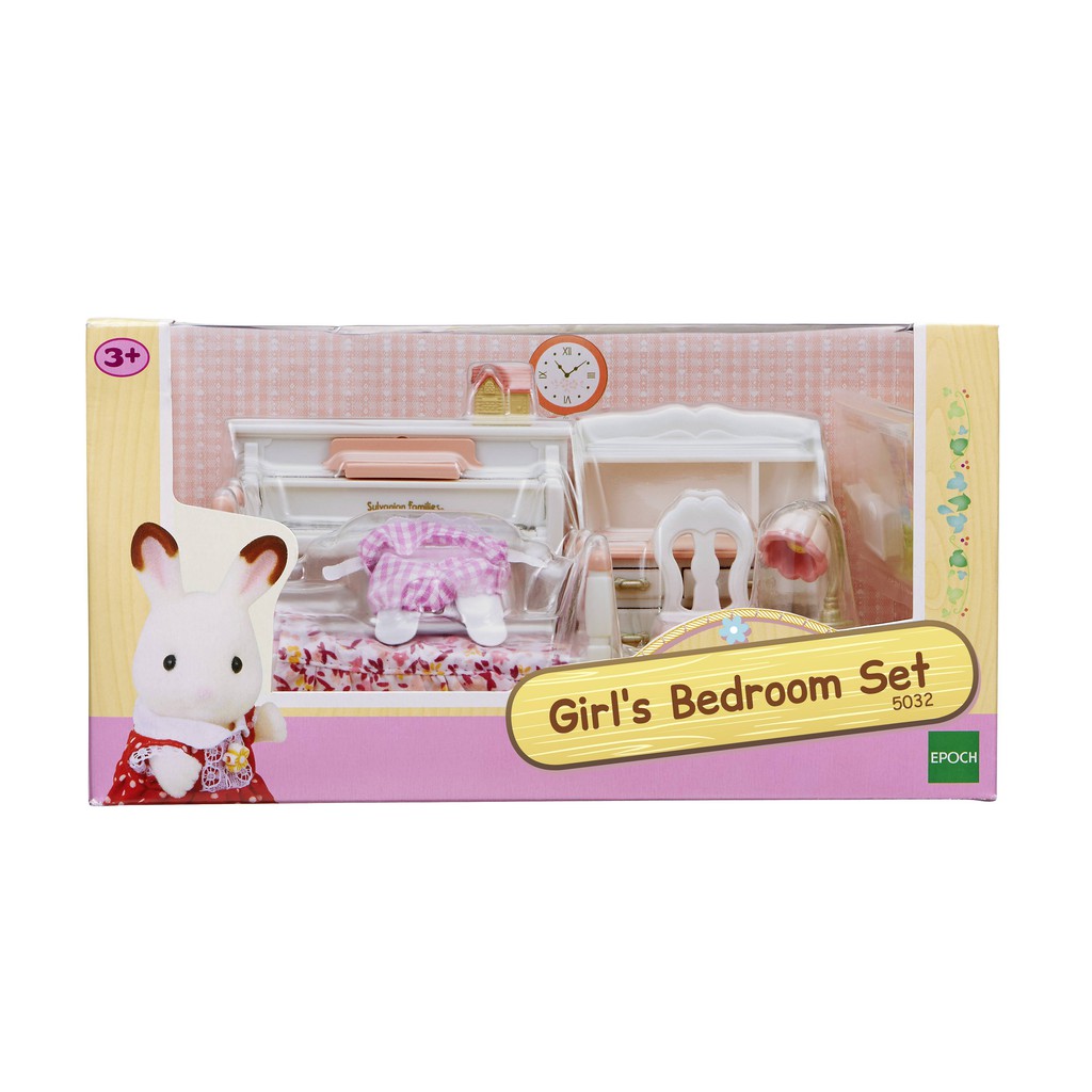 sylvanian families girl's room set