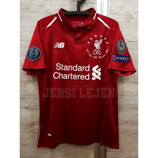 liverpool six times jersey