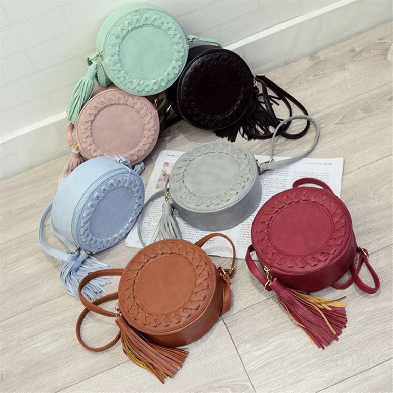 round shape sling bag