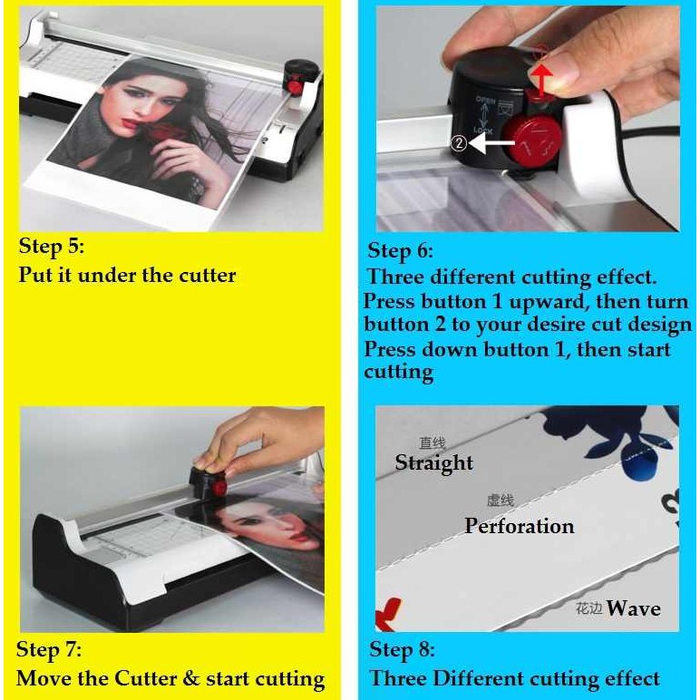 🔥 FREE 10 Film 6 in 1 YE288 YE381 SOONYE A4 A3 Laminator Paper Photo