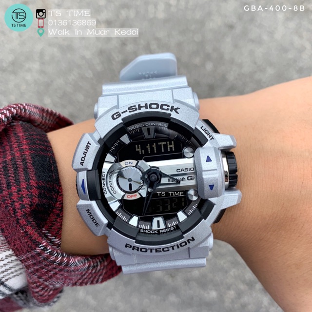 Casio G Shock Bluetooth G Mix Watches Gba 400 8b Shopee Malaysia