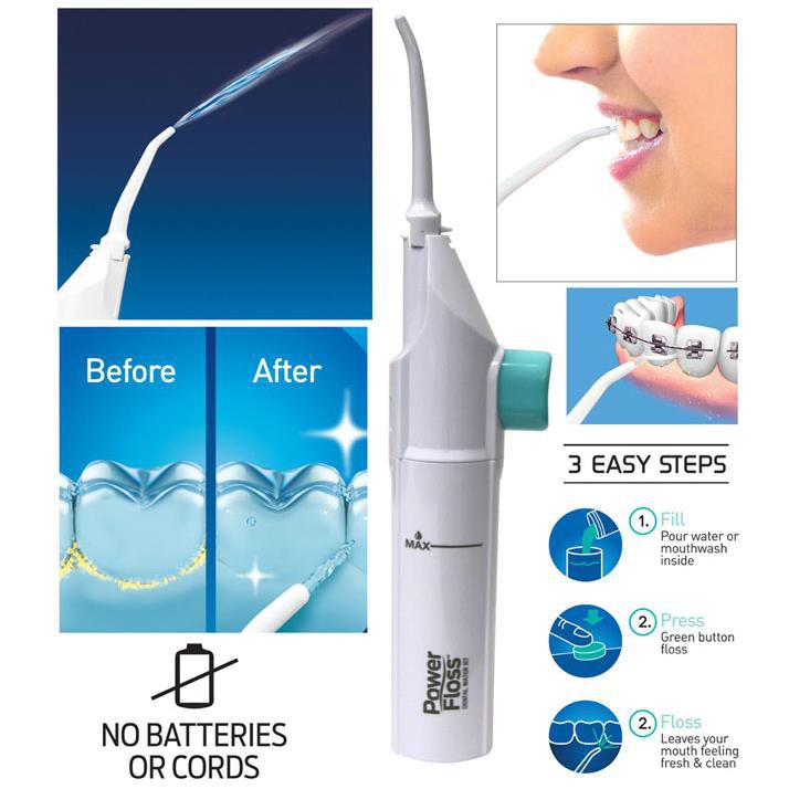 Water Floss Teeth Floss Pembersih gigi dan gusi Power Floss water jet