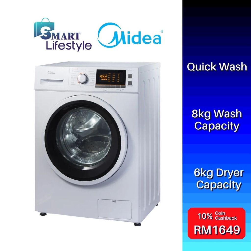 Midea Combo 2 In 1 Washer Dryer MFC80DR1400 (8KG/6KG) / MF100D85B (8