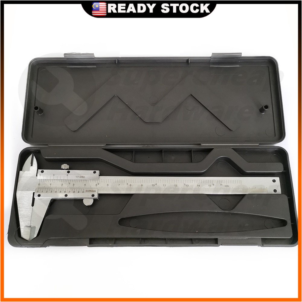 Vernier Caliper 6" 0150mm 0.05mm Metal Calipers Gauge Micrometer