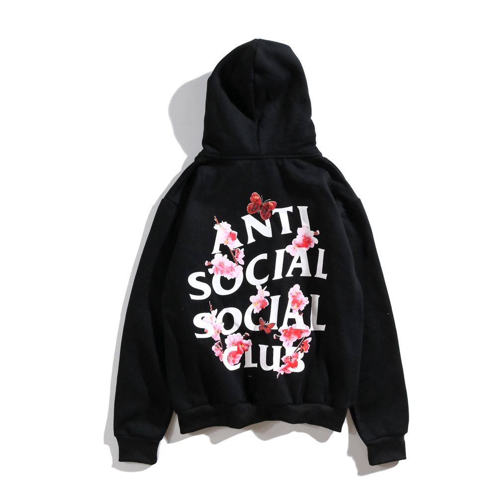 anti social butterfly green hoodie