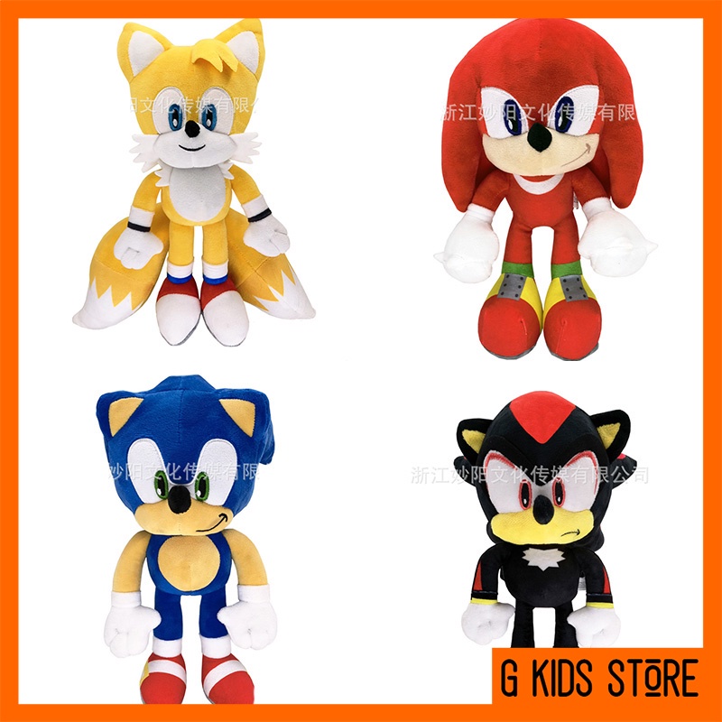 Sonic The Hedgehog Plushie Plush Toy Soft Knuckles Shadow Tails Mainan ...