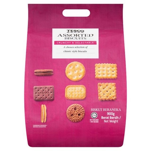 Tesco Assorted Biscuits 900g Shopee Malaysia