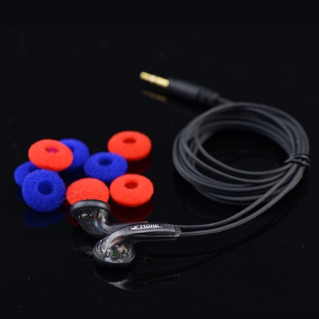 MONK Plus Earphone Flat head Earbuds VE Monk Plus Earphone Stereo Bass earphone