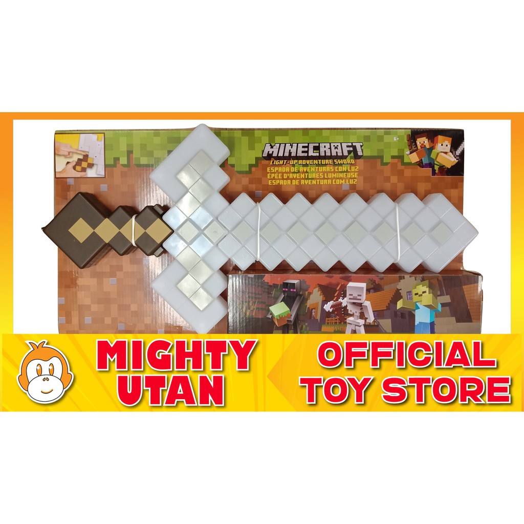 Minecraft Light Up Adventure Sword Toys For Kids Boys Girls Shopee Malaysia