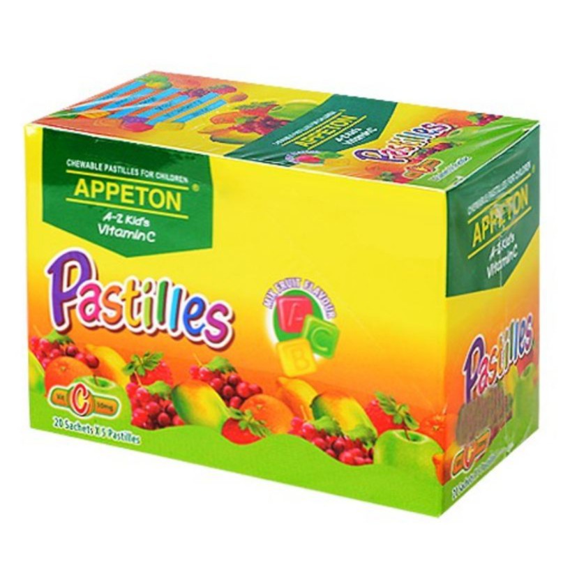 APPETON A-Z KIDS VIT C PASTILLES 5 PASTILLESX 20 PACKETS | Shopee Malaysia