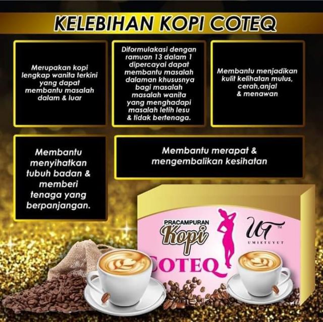 Umie Tuyut Kopi Coteq Product Kesihatan Wanita Shopee Malaysia