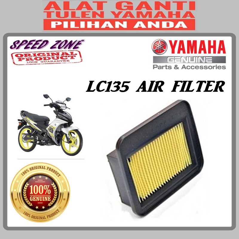 YAMAHA LC135 ORIGINAL AIR FILTER / AIR ELEMENT CLEANER / LC135 V2 / V3 / V2 / V3 V4 Shopee