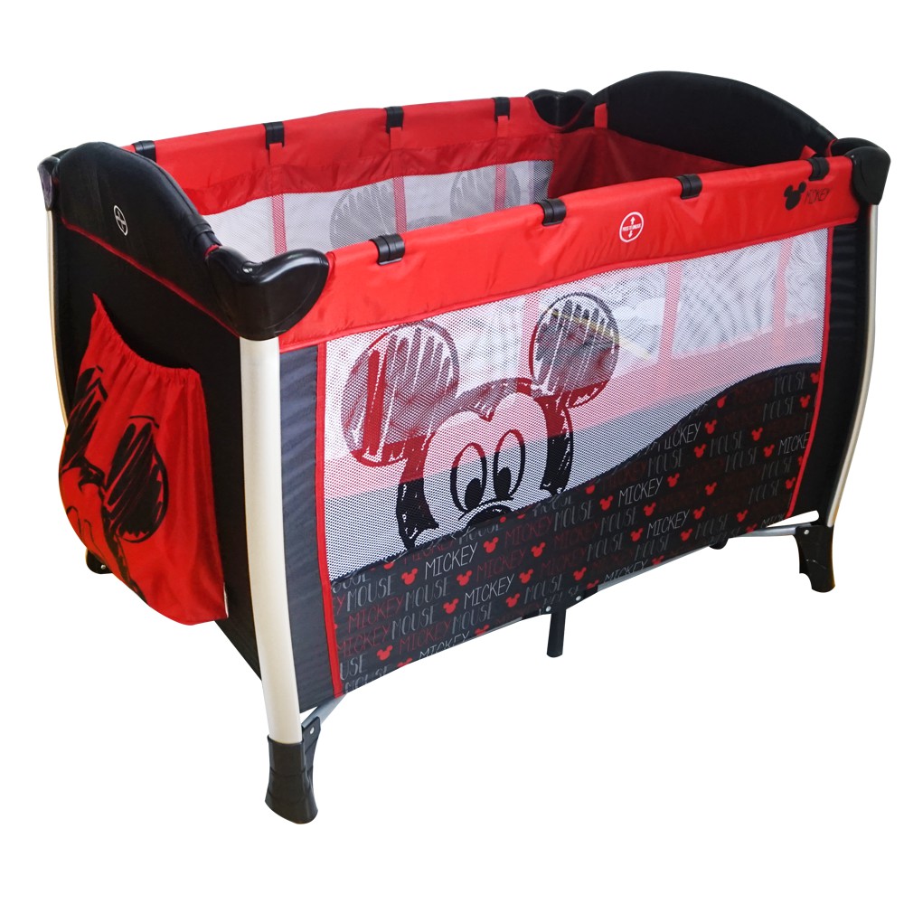 Disney Baby Mickey Premium Playpen With Mosquito Net Shopee Malaysia