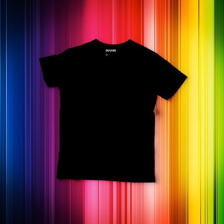 Basic Cotton Plain Black T Shirt Baju Kosong  XS 5XL 