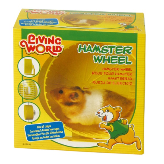Living World Hamster Wheel Plastic 15cm exercise mute wheel run fun