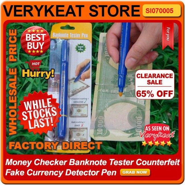 Money Checker Banknote Tester Counterfeit Fake Currency Dete