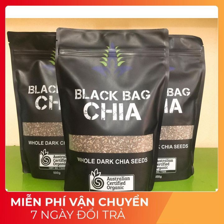 Ready Stock Black Bag Chia Seeds Black Zip Bag Latest Model 500g Shopee Malaysia