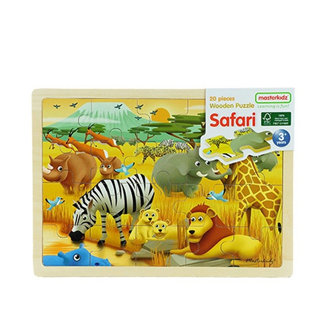 Uk Masterkidz Wooden Puzzle Forest Animal Shopee Malaysia