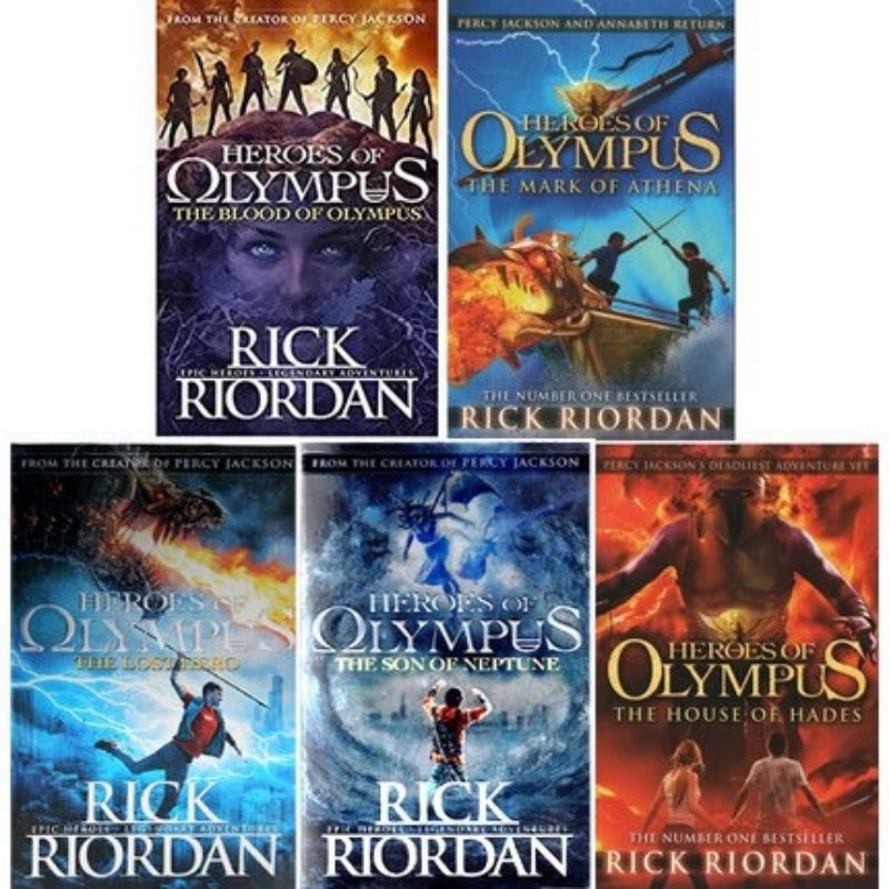 Heroes Of Olympus 5 Books By Rick Riordan (Percy Jackson Series 2) | Shopee  Malaysia