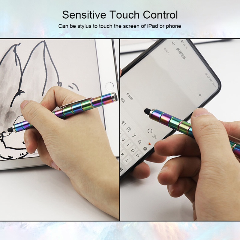 Versatile Premium Cool Multifunction Ballpoint Stylus Magnetic Pen Touch Screen Writing Decompression Fidget Toy Gift - Image 4