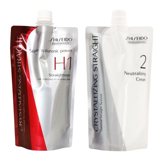 Shiseido Professional Crystallizing Straight H1 + 2 Hair Straightening ...