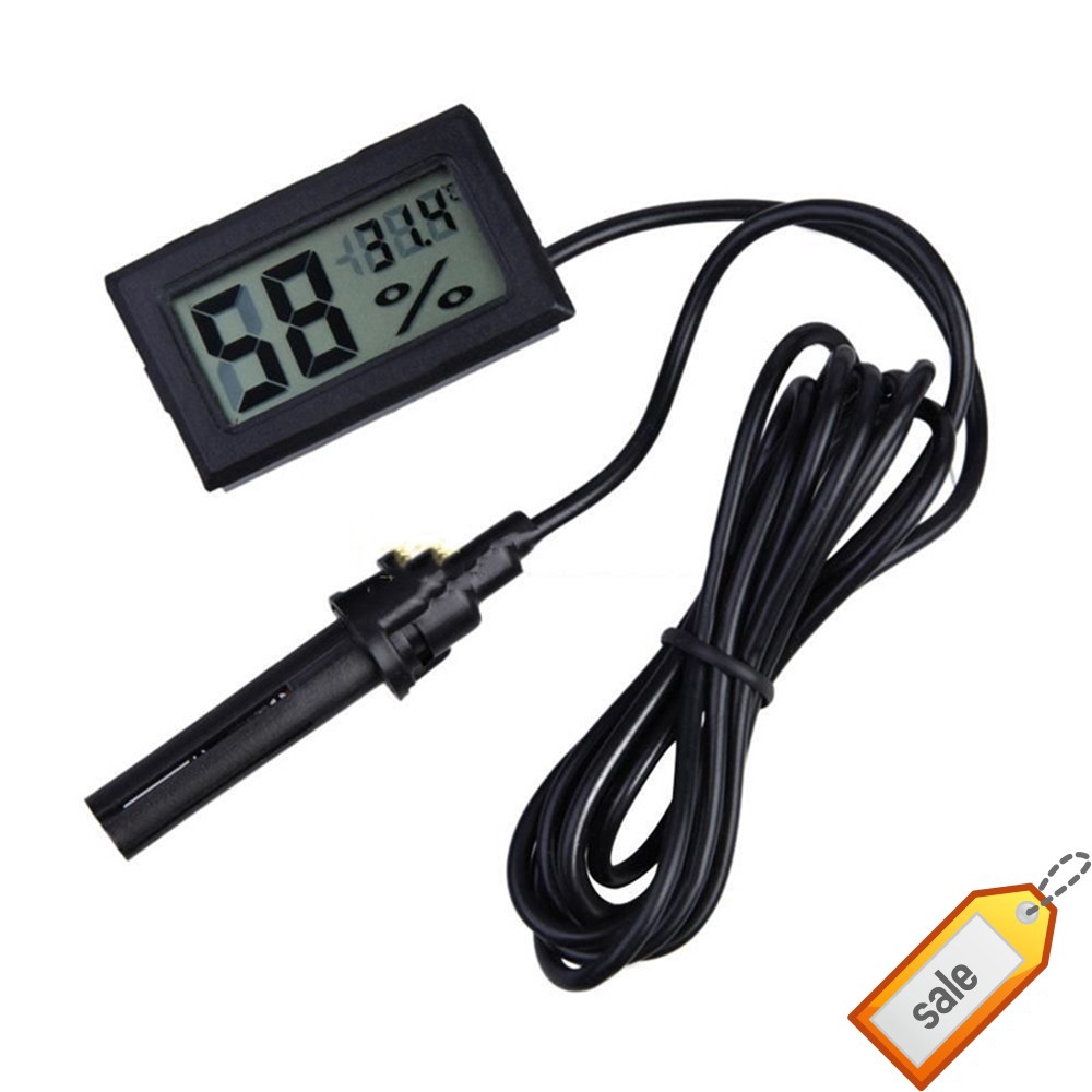 New LCD Digital Thermometer Hygrometer Indoor//Outdoor Temperature Humidity Meter