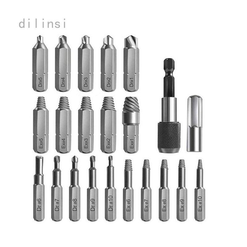 Taps & Dies Tap Extractors GZXHMY Damaged Screw Extractor Kit and