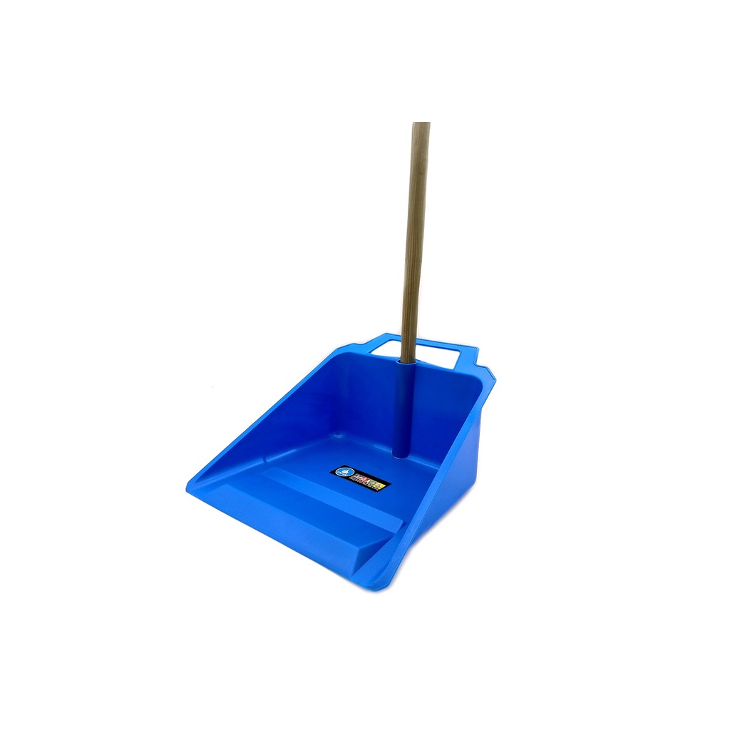 Unica 1095 HeavyDuty Plastic Dustpan With Wooden Handle (With Plastic