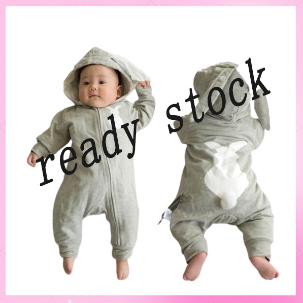 baby boy bunny romper