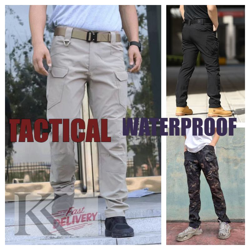 Training Tactical Pant /operasi pant/ix7 /Kain Getah /Waterproof ...