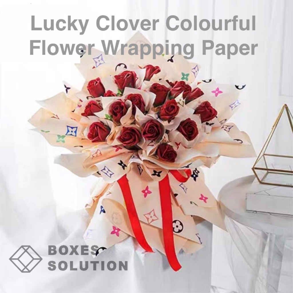 20pcs Waterproof Polkadot Gift Flowers Wrapping Paper Bouquet Birthday  Decor kertas bunga bouquet