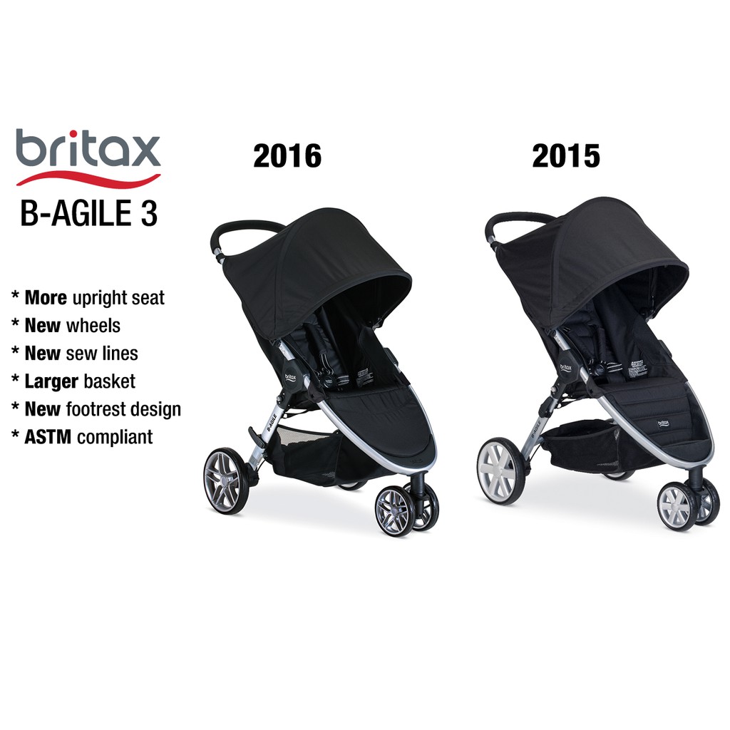 britax b agile 3 wheel stroller