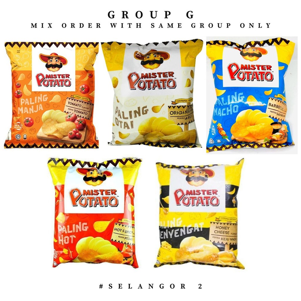 Mister Potato Chips 65g Shopee Malaysia