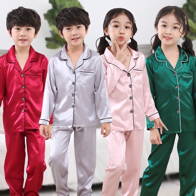 Baju Tidur Budak Satin 2 7tahun Shopee Malaysia